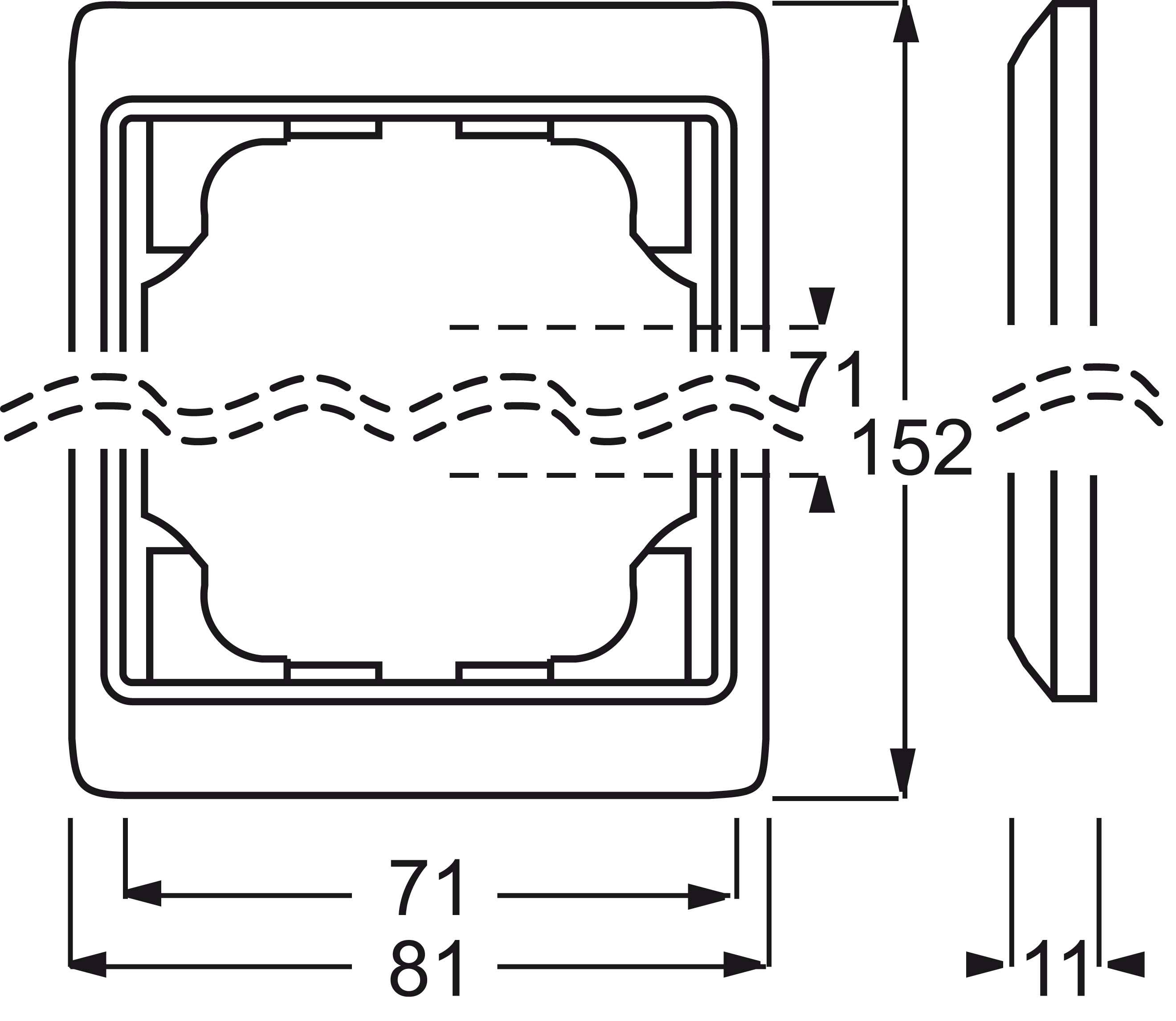 Busch-Jaeger 2fach Rahmen Rahmen Titan 2CKA001754A4126