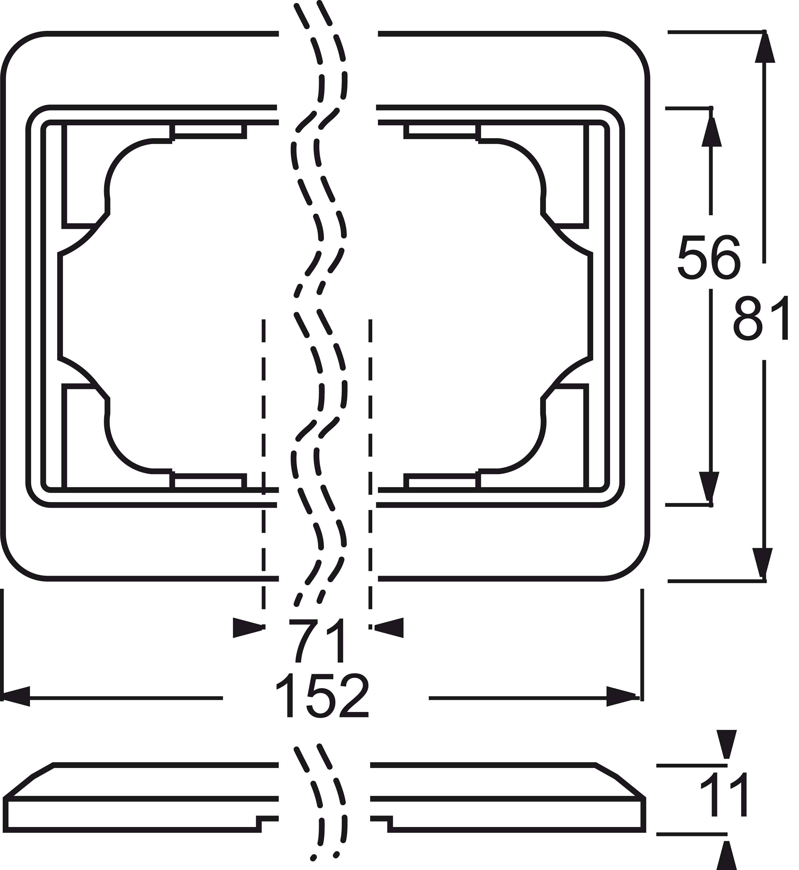 Busch-Jaeger 2fach Rahmen Rahmen Creme-Weiß, Perlweiß 2CKA001754A3799 1 St.