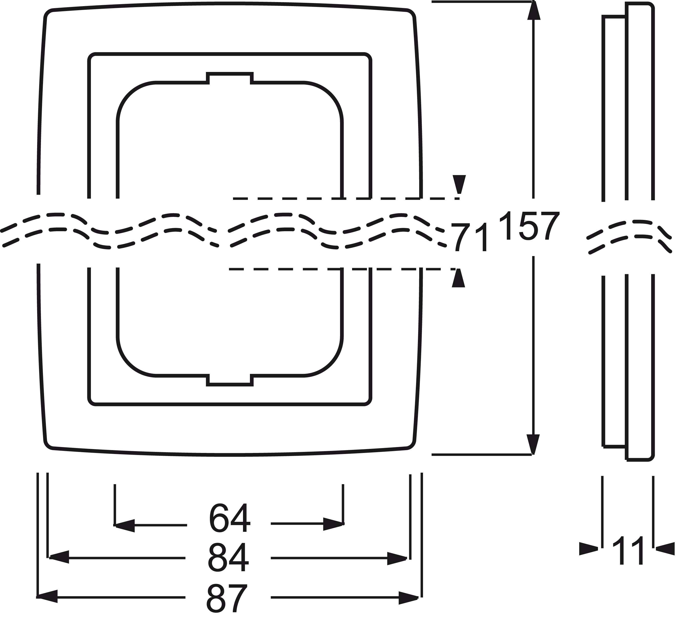 Busch-Jaeger 2fach Rahmen Rahmen Chrom 2CKA001754A4105