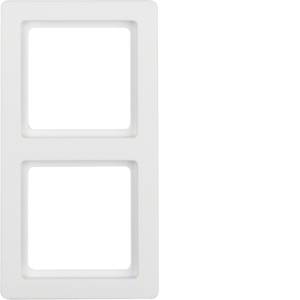 Berker Rahmen polarweiss, samt 2-fach 10126089