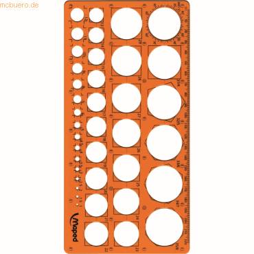 Maped Kreisschablone, 1 - 35 mm, 39 Kreise (82277620)