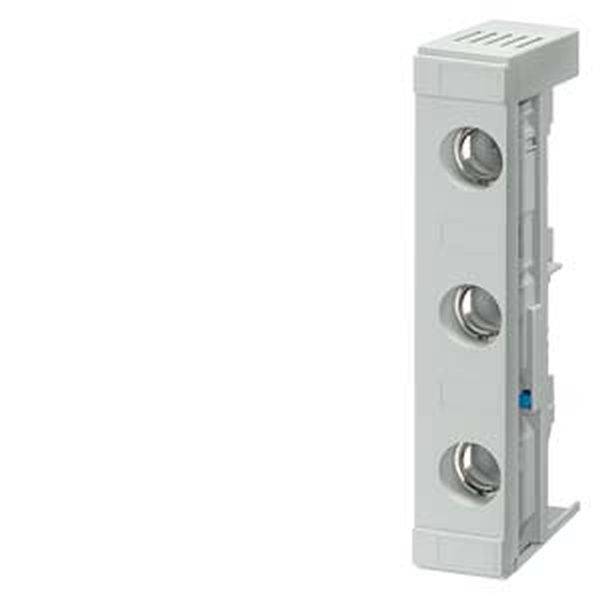 NEOZED, Sicherungssockel, D02, 3-polig, 63 A, Un AC: 400 V, Un DC: 250 V, für Sammelschienensystem 8US 60mm mit