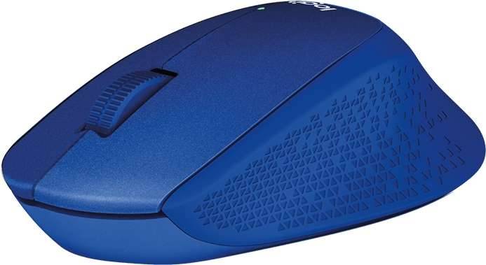 Logitech M330 Silent Plus Maus Funk Optisch Blau 3 Tasten 1000 dpi
