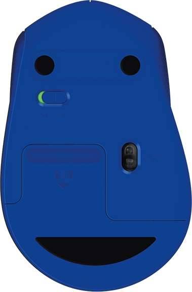 Logitech M330 Silent Plus Maus Funk Optisch Blau 3 Tasten 1000 dpi