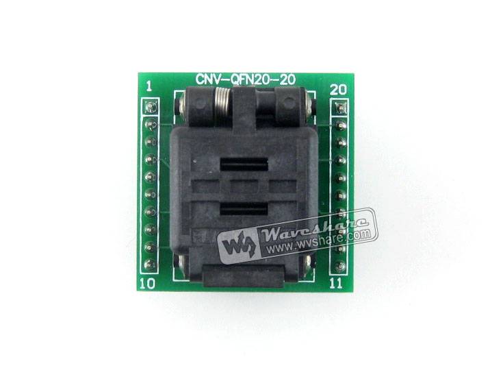 Plastronics QFN20 TO DIP20 IC Test Socket & Programming Adapter for QFN20 MLF20 MLP20 package