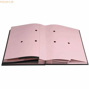 Unterschriftenmappe Klassik A4 20 Fächer schwarz