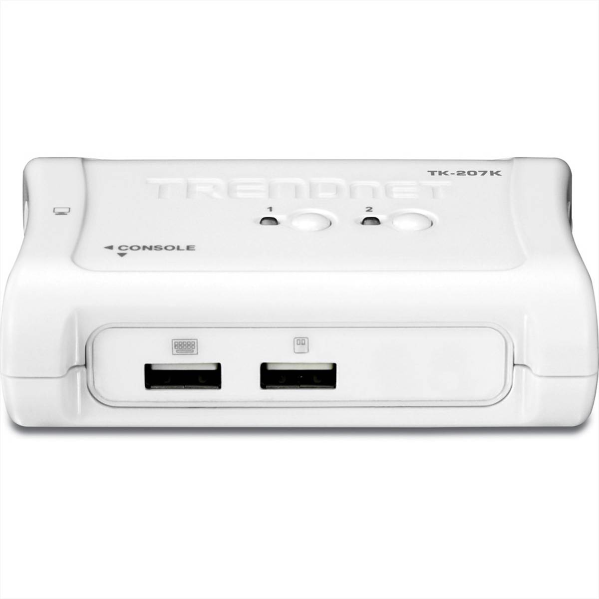 TRENDnet KVM Switch 2-Port VGA/USB mit Kabeln Signalsteuerung KVM KVM Switches