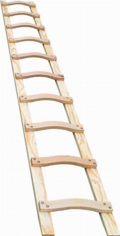 Geis&Knoblauch Holz-Dachauflegeleiter 14 Sprossen 4m 85114