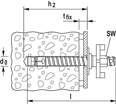 Fischer Diamantbohrgerätebefestiger 200mm 90680 1 St. (Ø x L) 16mm x 200mm