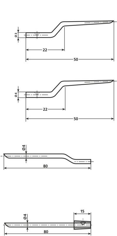 HellermannTyton NA8/10 PRONG-ML Ersatzdorne Inhalt: 1St.