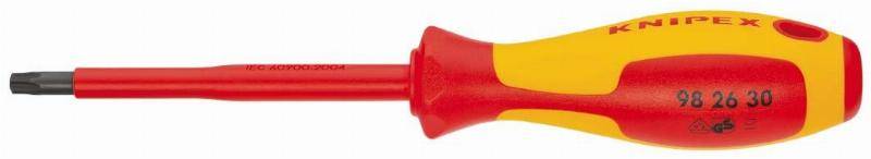 Knipex VDE Sechsrund-Schraubendreher Größe (Schraubendreher) T 30 Klingenlänge: 100 mm DIN EN 60900 1 St.