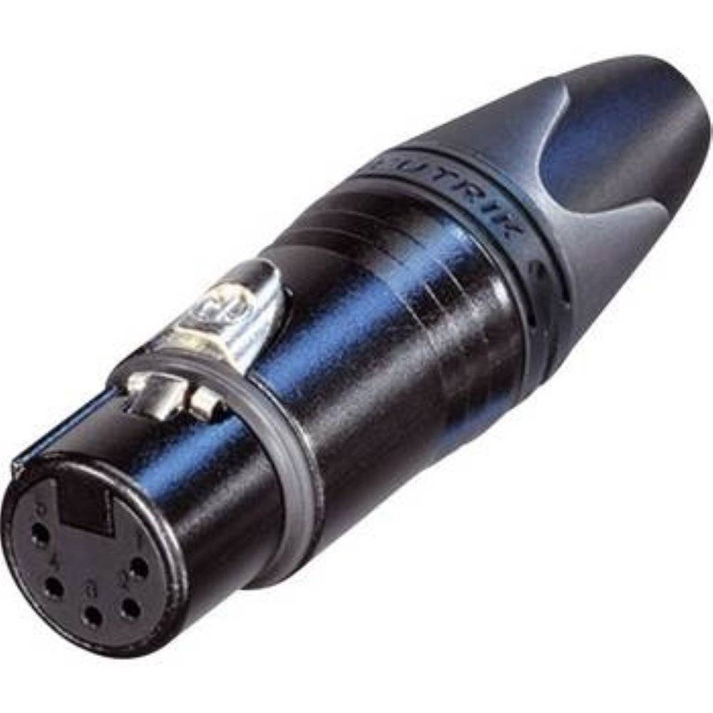 Neutrik NC5FXX-B XLR-Steckverbinder Buchse, gerade Polzahl: 5 Schwarz 1St.