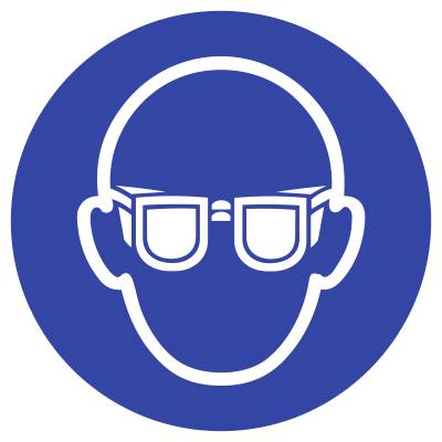 Augenschutz benutzen ISO 7010 Folie Ø 200 mm.