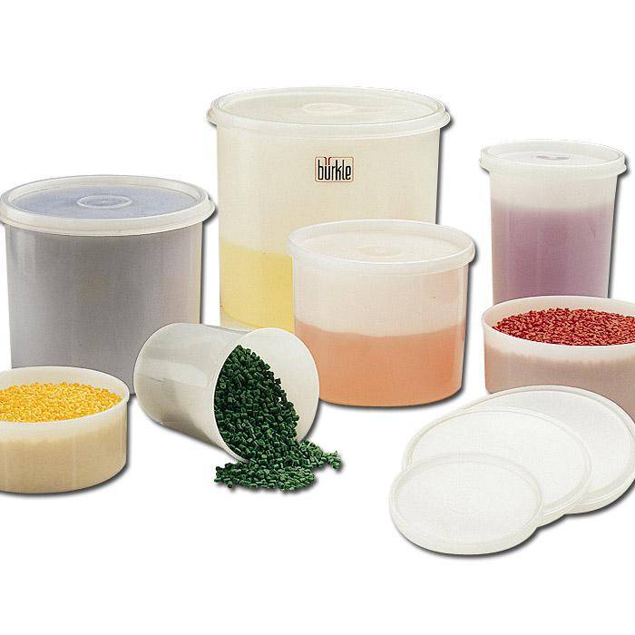 Allzweckdosen - rund - 500 ml -40 °C bis kurzzeitig +95 °C - Außendurchmesser oben 95 mm - Höhe 127 mm
