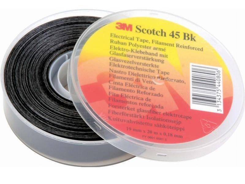 3M Deutschland Glasf-Polyest-Isolierband Scotch 45 19x20 bk