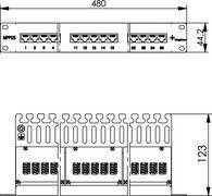 Telegärtner 19" ISDN-Panel 25-Port MPPISDN 25-H kurz