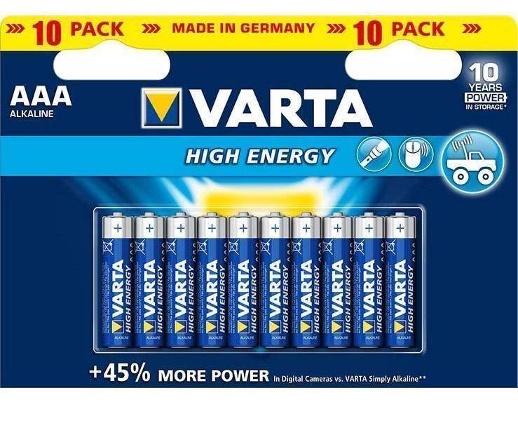 Varta Alkali High Energy AAA 10x Bli