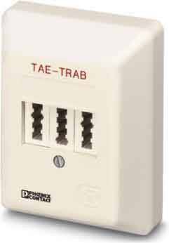 Phoenix Contact 2749628 TAE-TRAB FM-NFN-AP Überspannungsschutz-Anschlussdose Überspannungsschutz für: Tel/Fax (TAE) 5 kA 1 St.