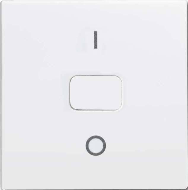 Busch-Jaeger Abdeckung Ausschalter, Symbolwippe leer, Tastersymbol neutral Busch-balance SI Alpinweiß 2502-914