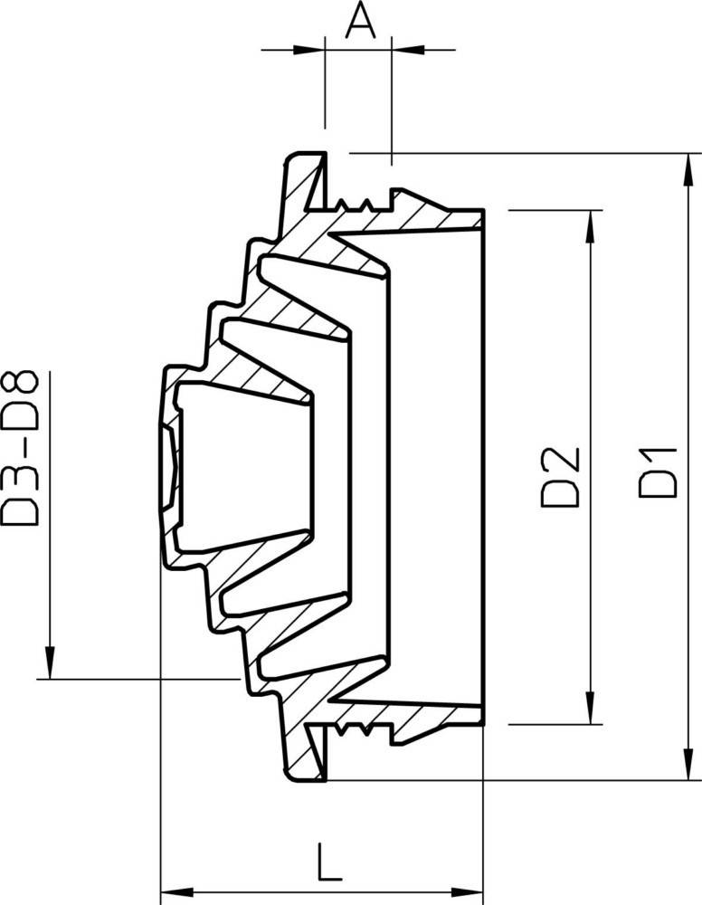 OBO Bettermann Stufennippel 100 St.