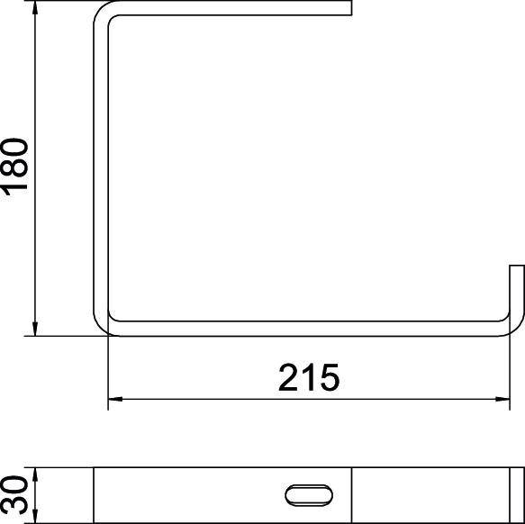 OBO Bettermann 6363911 Deckenbefestigung (L x B x H) 200 x 30 x 160mm 1 St. Metall