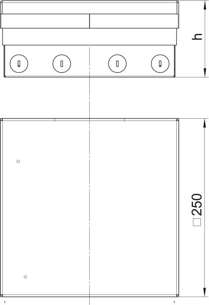 OBO Bettermann UDHOME9 2V GB V Bodentank