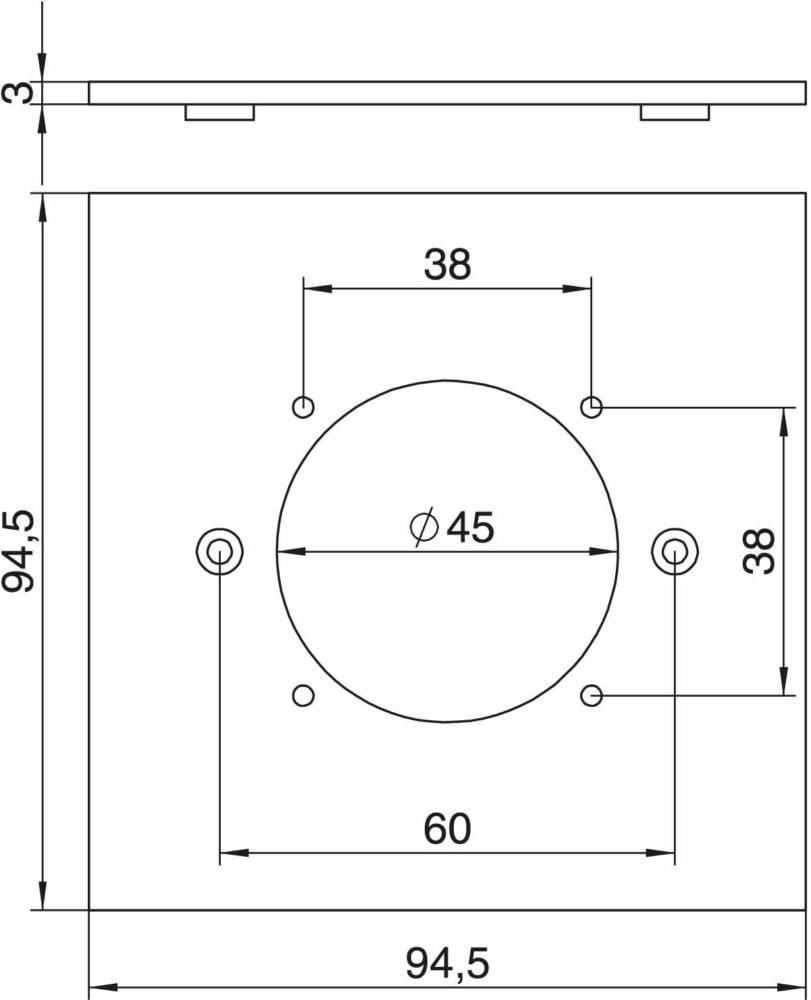6109839 Abdeckung VH-P7 94.5 mm Gelb 1 St.