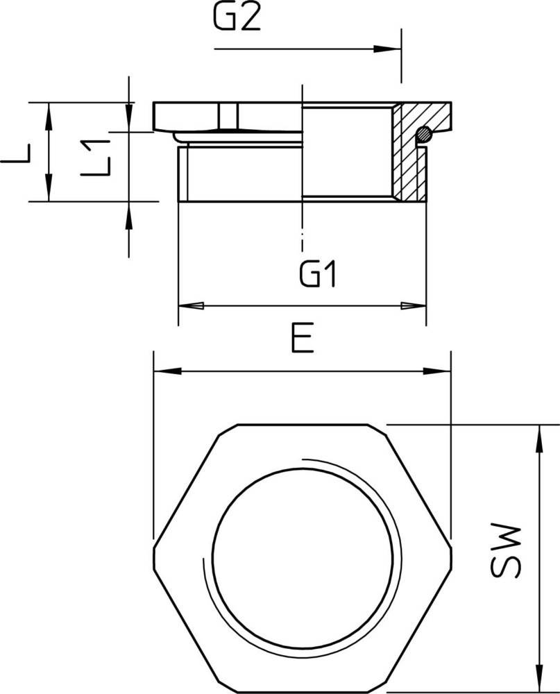 10 Stk. OBO Bettermann Adapter M - PG 165 ADA M32