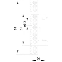 OBO Bettermann Neutralleiterklemme 60 N 12x16 BL OBO Bettermann Neutralleiterklemme 60 N 12x16 BL