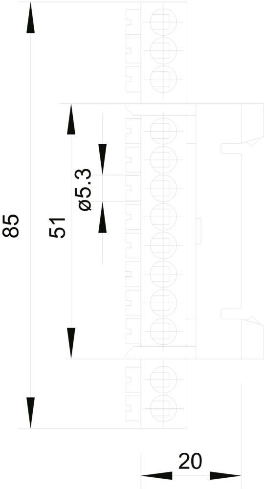 OBO Bettermann Vertr Schutzleiterklemme grün/gelb 12x16qmm 60 S