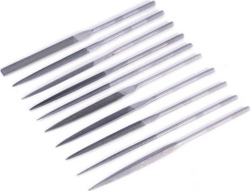 TOOLCRAFT 821006 Nadelfeilensatz 10tlg. Hieb-Länge 90 mm Länge 180 mm 1 Set