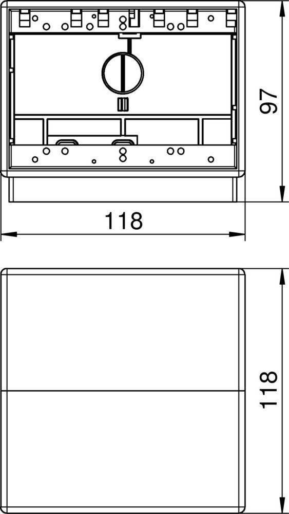 OBO Bettermann T4B 00C 7011 Bodentank