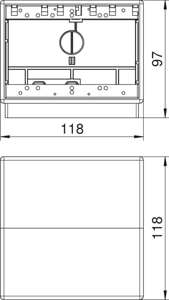 OBO Bettermann T4B 00C 7011 Bodentank