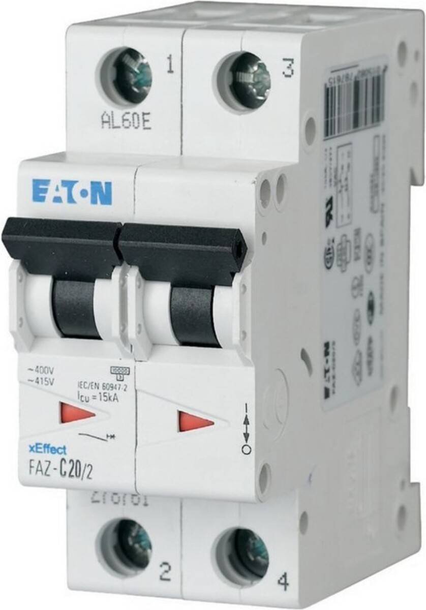 Eaton 278754 FAZ-C6/2 Leitungsschutzschalter 6 A 400 V/AC