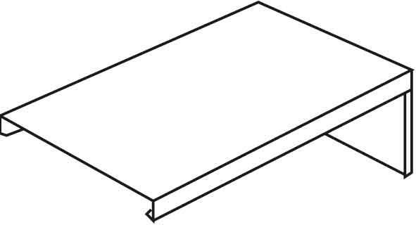 HKL Endstück ws 40x60 RAL9001 ES4060.6