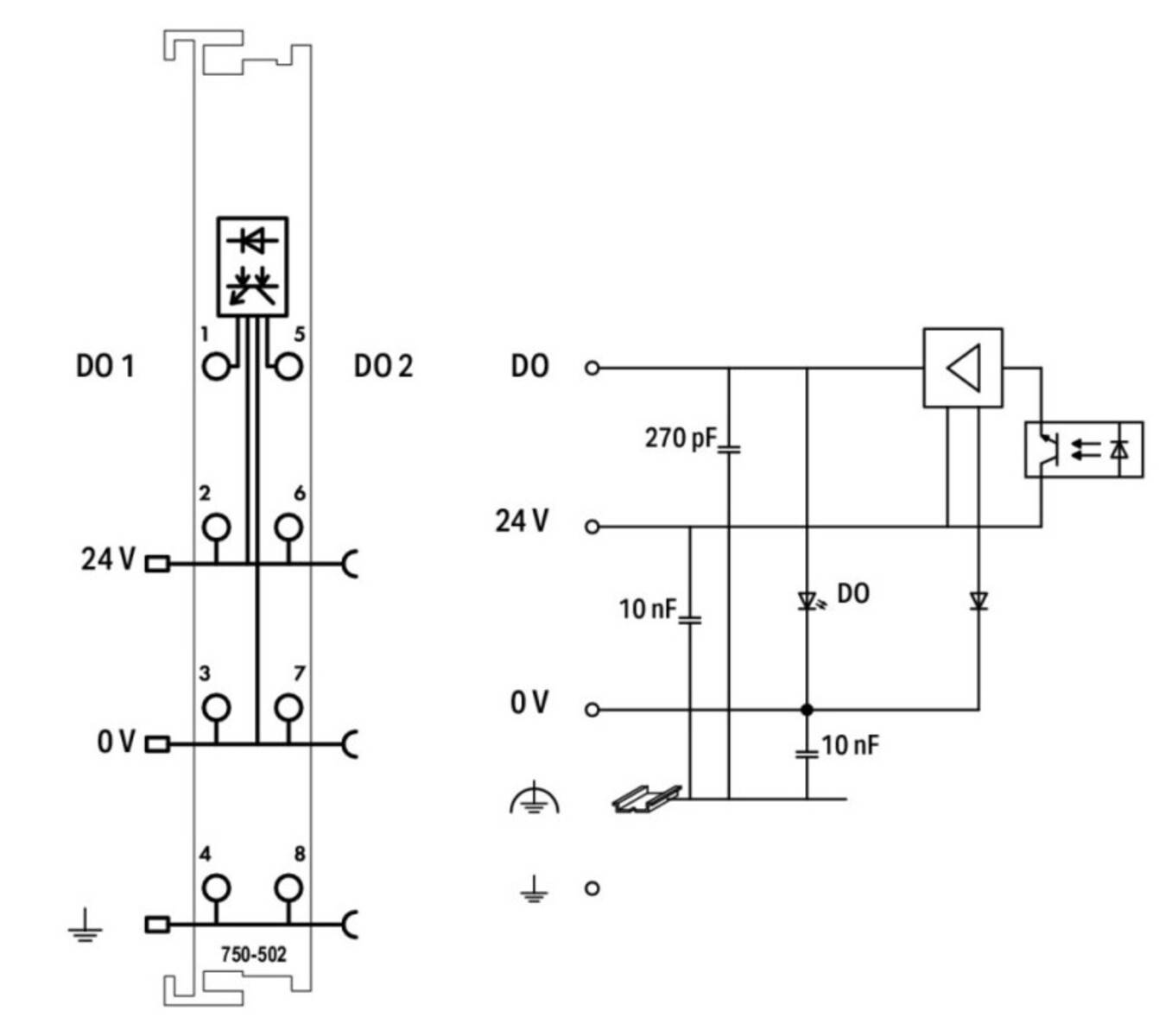 WAGO SPS-Digitalausgangsmodul 750-502 1 St.