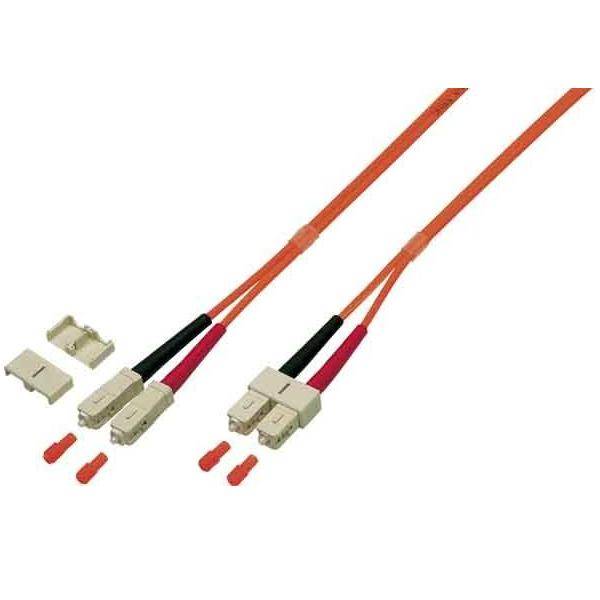 EFB Elektronik O6413.1 Glasfaser LWL Anschlusskabel [1x SC-Stecker - 1x SC-Stecker] 50/125 µ Multimode OM2 1.00 m