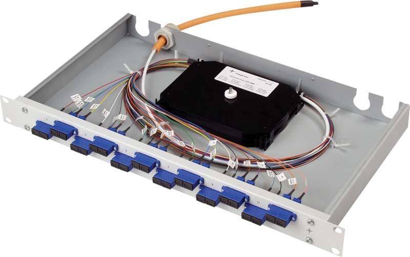 Telegärtner 100021913 LWL-Patchpanel 12 Port LC 1 HE