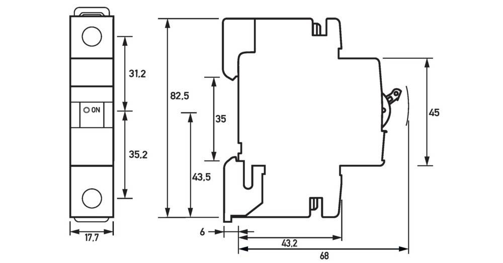 Doepke 09916019 DLS6I B6A 1polig 10KA Leitungsschutzschalter 1polig 6A 230V