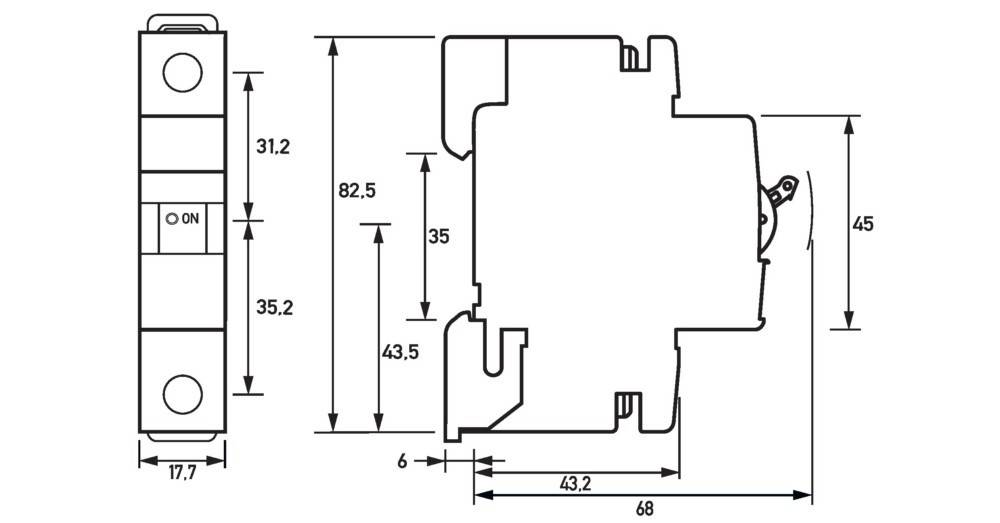 Doepke 09916019 DLS6I B6A 1polig 10KA Leitungsschutzschalter 1polig 6A 230V