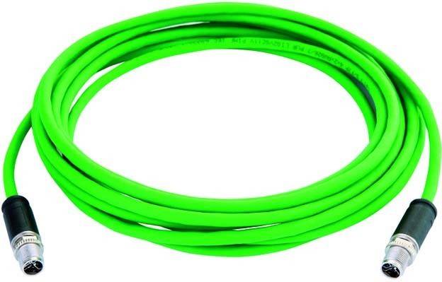 TELEGÄRTNER STX M12x1-M12x1 VL X-kod. Cat.6A, CP01CP01B-SFTP2607C7-1PUR-A0500, 5m