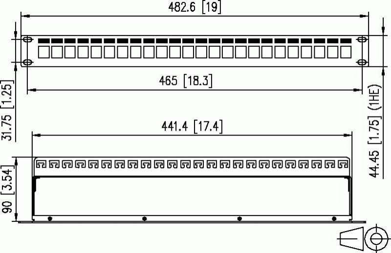Metz Connect Patchpanel Keystone 130926-0003KE