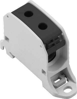 Weidmüller 2502570000 Durchgangsklemme 20mm Schrauben Grau, Schwarz 9St.