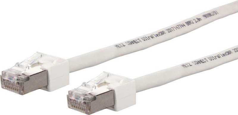 METZ CONNECT Patchkabel Cat6A Ultraflex500 VoIP AWG 26 15.0m weiß - CAT 6a - 15
