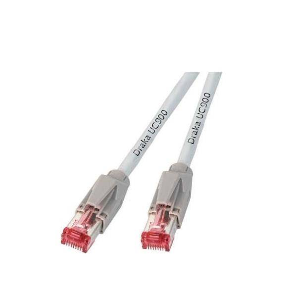 EFB Elektronik K8058.0,50 RJ45 Netzwerkkabel, Patchkabel CAT 6a S/FTP 0.50 m Weiß vergoldete Steckkontakte 1 St.