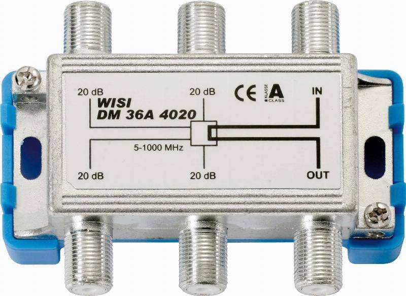 Wisi Abzweiger 4f. 5-1000MHz, 20dB DM36A4020