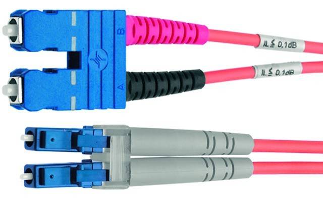 Telegärtner L00891C0018 Glasfaser LWL Anschlusskabel [1x SC-Stecker - 1x LC-Stecker] 50/125 µ Multimode OM2 2.00 m