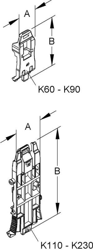 HKL Halteklammer Kanal-System K60