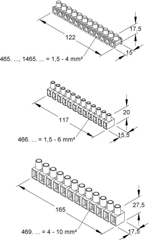 KLEINHUIS Verbindungsklemme 1,5 - 4,0 mm² natur 465.N