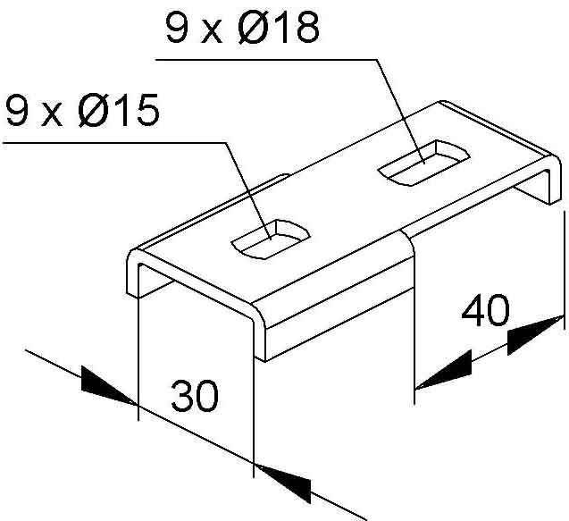 Niedax T-Verbindung TV 40/30